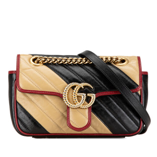 Mini Leather GG Marmont Torchon Crossbody