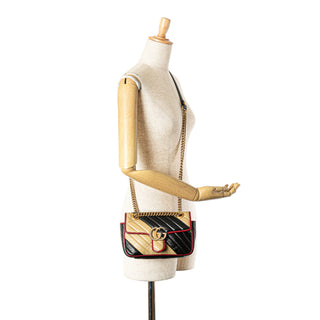 Mini Leather GG Marmont Torchon Crossbody