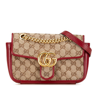Mini GG Canvas Marmont Matelasse Flap