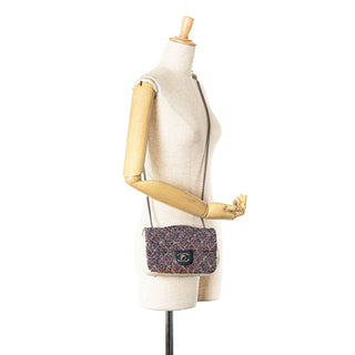 Mini Rectangular Tweed Single Flap