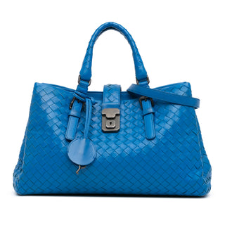 Small Nappa Intrecciato Roma Satchel