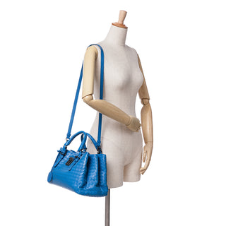 Small Nappa Intrecciato Roma Satchel