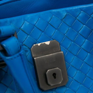 Small Nappa Intrecciato Roma Satchel