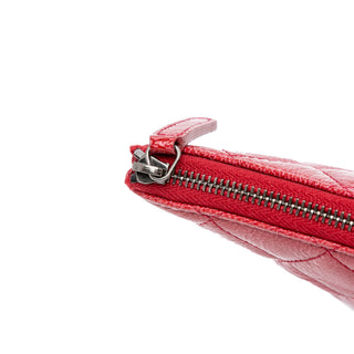 Large Quilted Patent O Case Clutch
