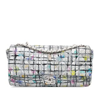 Medium Calfskin Hand Painted Graffiti Flap