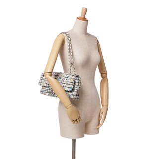 Medium Calfskin Hand Painted Graffiti Flap