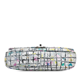 Medium Calfskin Hand Painted Graffiti Flap