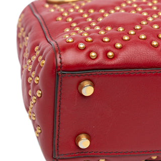 Mini Lambskin Cannage Studded Supple Lady Dior