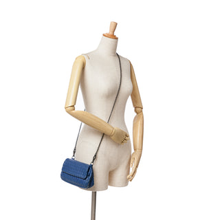 Intrecciato Chain Flap Crossbody