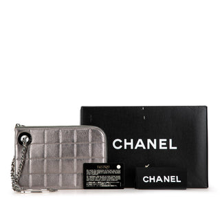 Chocolate Bar Lambskin Handcuff Wristlet