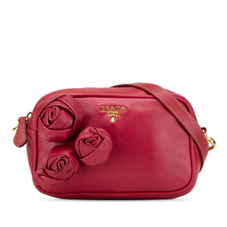 Nappa Rosette Crossbody