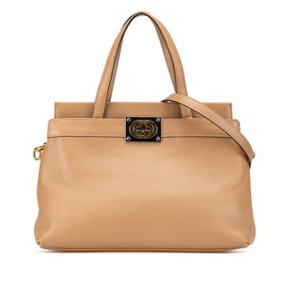 Small Leather Linea Matisse Satchel