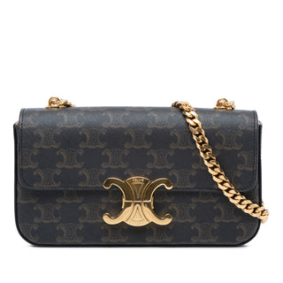 Triomphe Coated Canvas Claude Chain Shoulder Bag