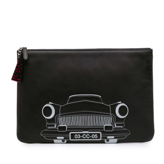 Large Printed Lambskin La Habana O Case Clutch