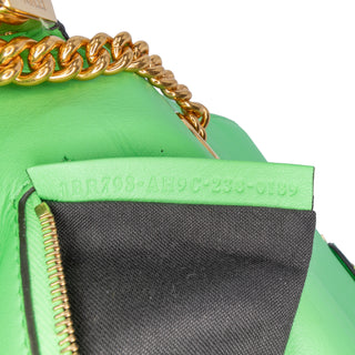 Zucca Embossed Leather Chain Midi Baguette