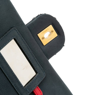 Iridescent Calfskin Stitch Flap