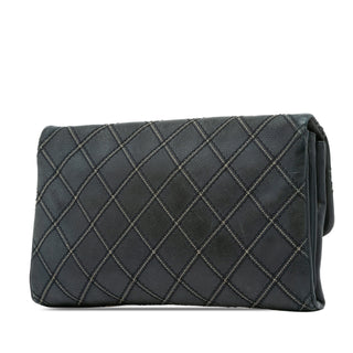 Iridescent Calfskin Stitch Flap