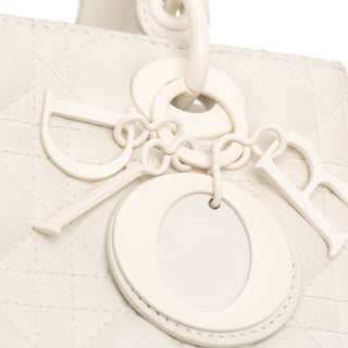 Medium Ultra Matte Calfskin Cannage Lady Dior