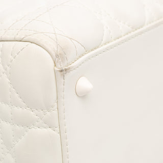 Medium Ultra Matte Calfskin Cannage Lady Dior