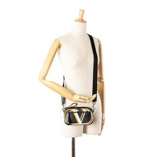 Smooth Calfskin 3D VLogo Print Convertible Belt Bag