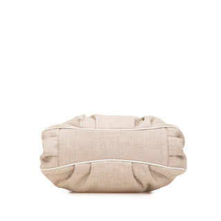 Floral Embroidered Canvas Mia Chain Tote