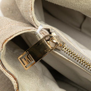 Floral Embroidered Canvas Mia Chain Tote