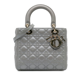Medium Lambskin Cannage Lady Dior