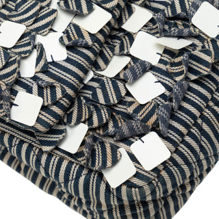 Medium Cotton Striped Double Flap