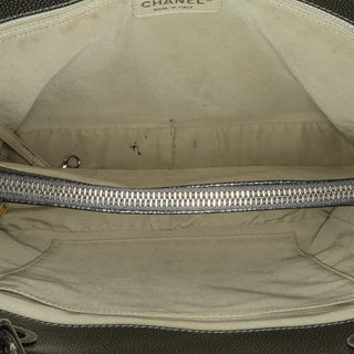 Metallic Caviar Grand Shopping Tote