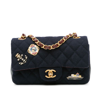 Mini Rectangular Classic Jersey Sailor Single Flap