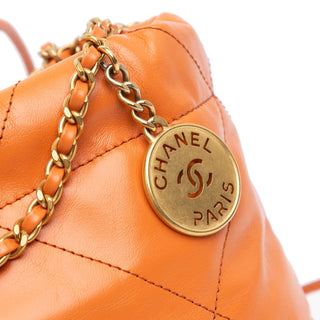 Mini Shiny Calfskin 22 Handbag