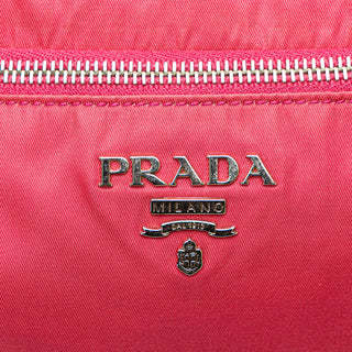 Saffiano Trimmed Tessuto Zip Top Crossbody
