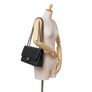 Jumbo Classic Caviar Double Flap