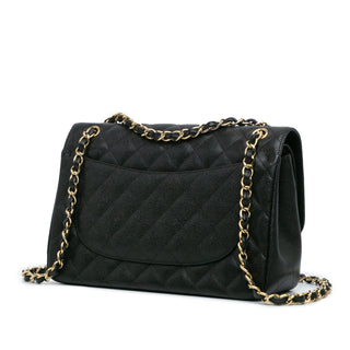 Jumbo Classic Caviar Double Flap