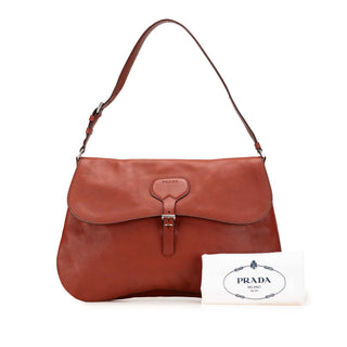 Vitello Daino Flap Shoulder Bag
