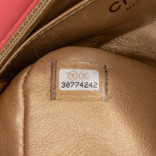 Mini Rectangular Lambskin Pearl Crush Flap