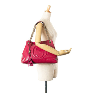 Medium Patent Soho Chain Tote