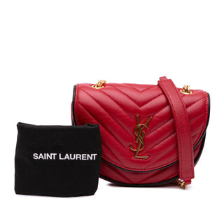 Small Leather Monogram Bubble Chain Shoulder Bag
