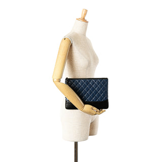Medium Aged Calfskin Gabrielle O Case Clutch