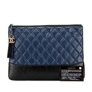 Medium Aged Calfskin Gabrielle O Case Clutch