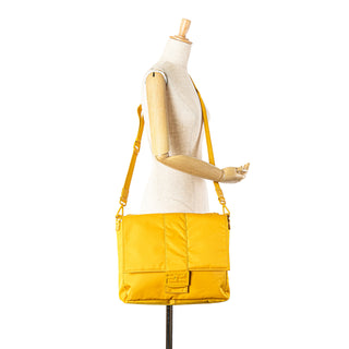 Nylon Baguette Messenger Bag