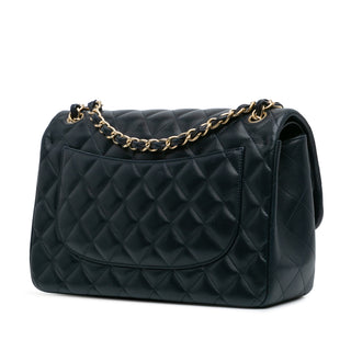 Jumbo Classic Lambskin Double Flap