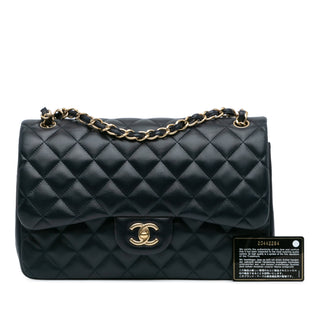 Jumbo Classic Lambskin Double Flap