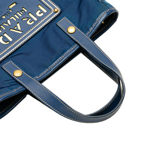 Saffiano Trimmed Tessuto Logo Oro Satchel