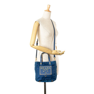 Saffiano Trimmed Tessuto Logo Oro Satchel