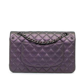 Medium Classic Iridescent Lambskin Double Flap