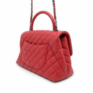 Small Caviar Coco Top Handle Bag