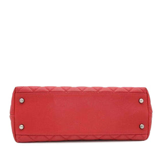 Small Caviar Coco Top Handle Bag