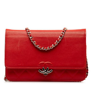 CC Lambskin Wallet on Chain