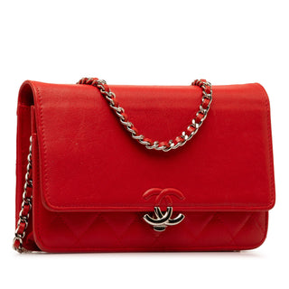CC Lambskin Wallet on Chain